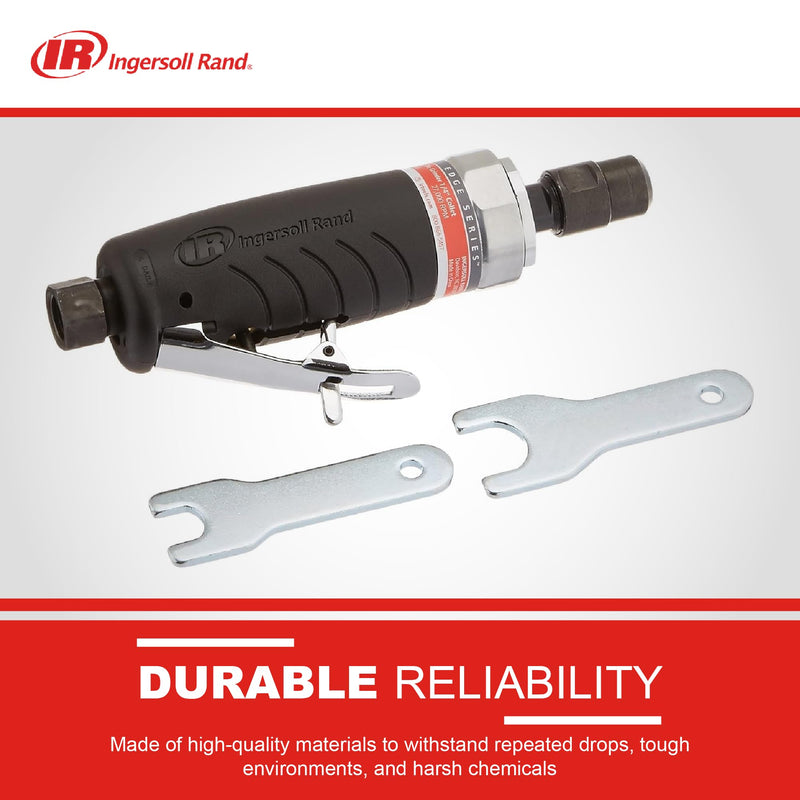 Ingersoll Rand 3107G 1/4-Inch Straight Air Die Grinder with Ergonomic Grip Edge Series