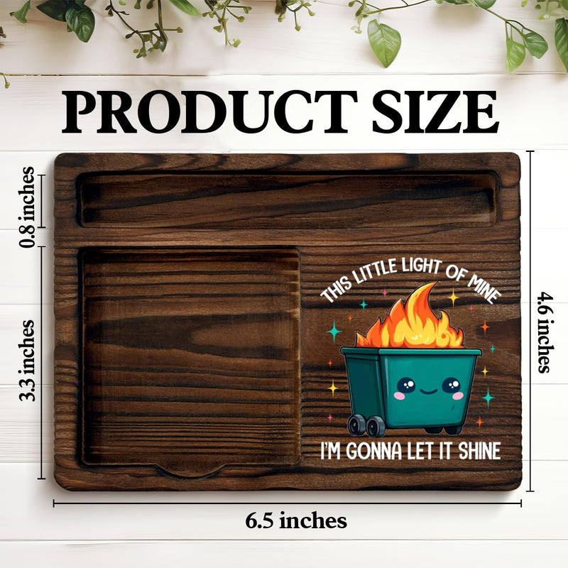 Funny Office Dumpster Fire Sticky Note Holder Dumpster Fire Gifts This Little Light of Mine I'm Gonna Let It Shine Post It Note Dispenser for Office Cubicle Desk Decor