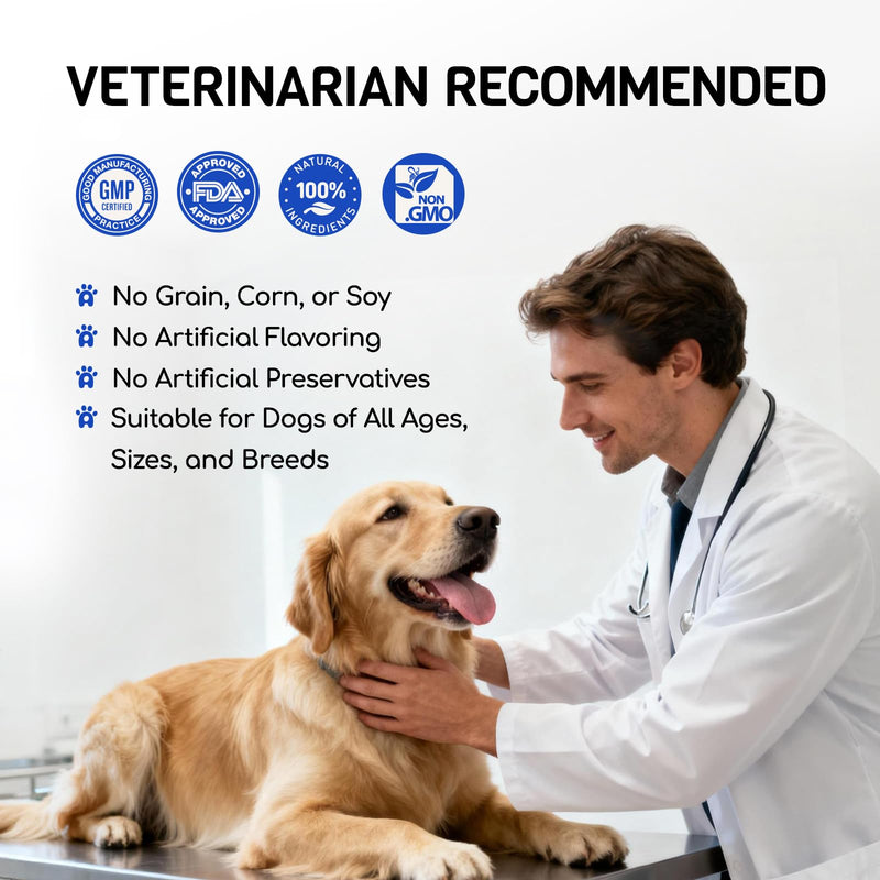 Dog Allergy Relief Chews - Dog Itching Skin Relief - 180 Chews - Anti-Itch, Hot Spots, Paw Licking - Immune Health - Omega 3 Fish Oil - Dry Itchy Skin and Coat Supplement