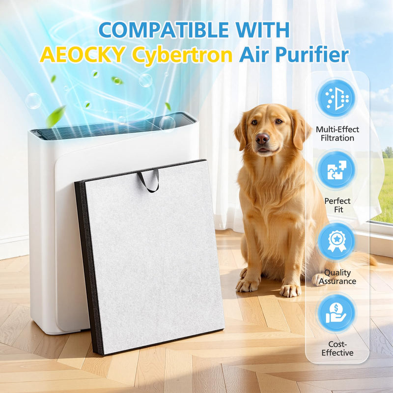2 Pack Replacement Filter Compatible with AEOCKY Cybertron Air Purifier