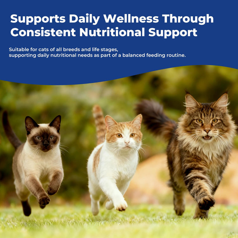 Taurine Supplement for Cats Liquid Drops – Essential Taurine for Heart Health, Vision & Immune Support, Easy-to-Mix Daily Feline Nutrition Supplement