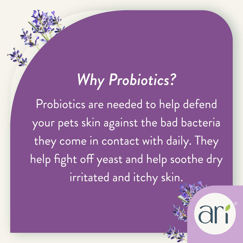 Ari Probiotic Deodorizer Spray for Dogs (8 oz) – Lavender & Eucalyptus Scent – pH-Balanced, Long-Lasting Freshness, Sulfate-Free, Gentle for All Breeds - PawsPlanet Australia