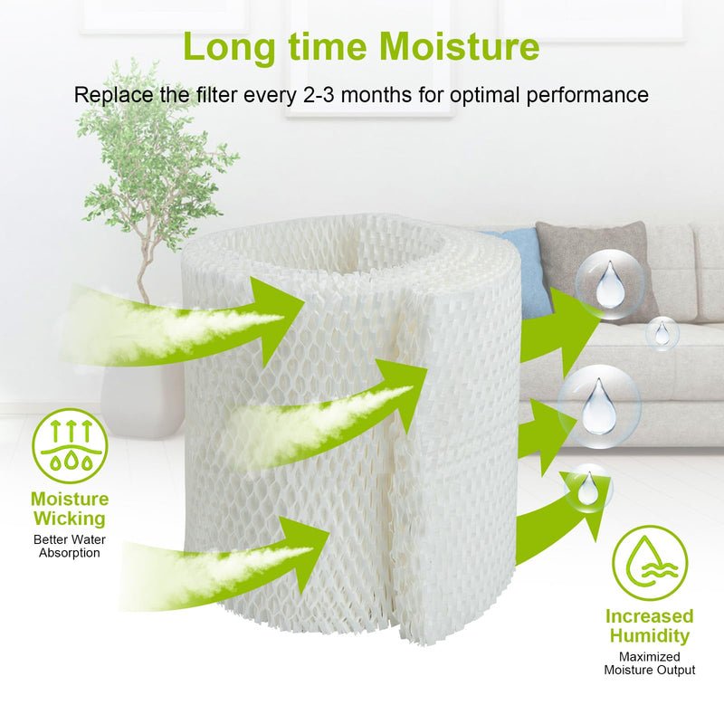 MAF1 Humidifier Filter Replacement Compatible with Aircare Essick Air MA1201 MoistAir MA0950 MA1200 MA1201 MA09500 and Kenmore 14906 14410 14411 15412 29979(2 Pack) MAF1