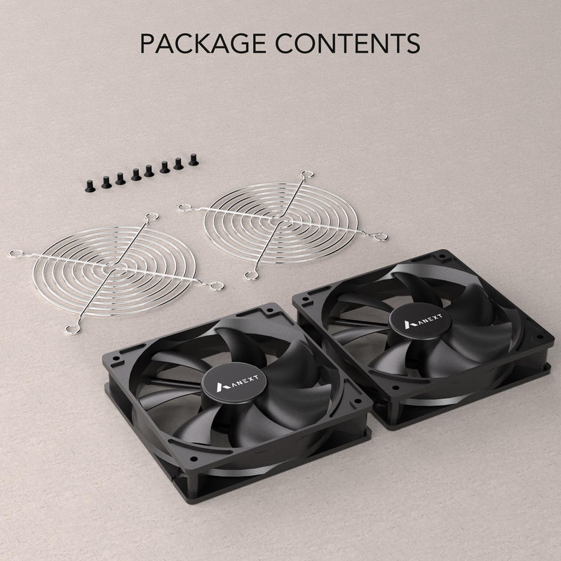 80mm 12V DC Fans, Moisture-Proof Fan 2 Packs, 3500 RPM High Speed, 3 Wires 3-Pins Waterproof Fan, for RV Refrigerator 80mm