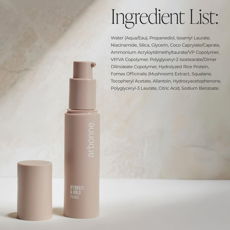 Hydrate & Hold Face Primer - Makeup Primer by Arbonne – 1 fl oz