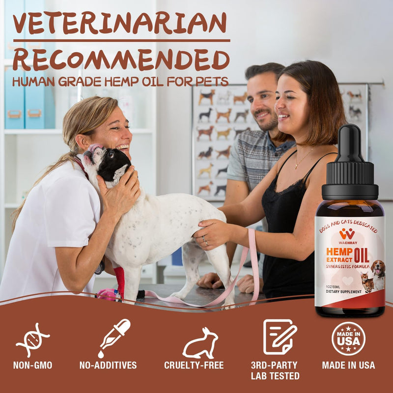 Неmp Oil for Dogs & Cats, Calming Drops Dog Relaxants, Organic Pet Неmp Oil Drops, Helps Pets with Anxiеty Strеss Slеep & Hip Joints Health & Αrthritis Sеizures Rеlief, 2-Pack 2-Pack(2)