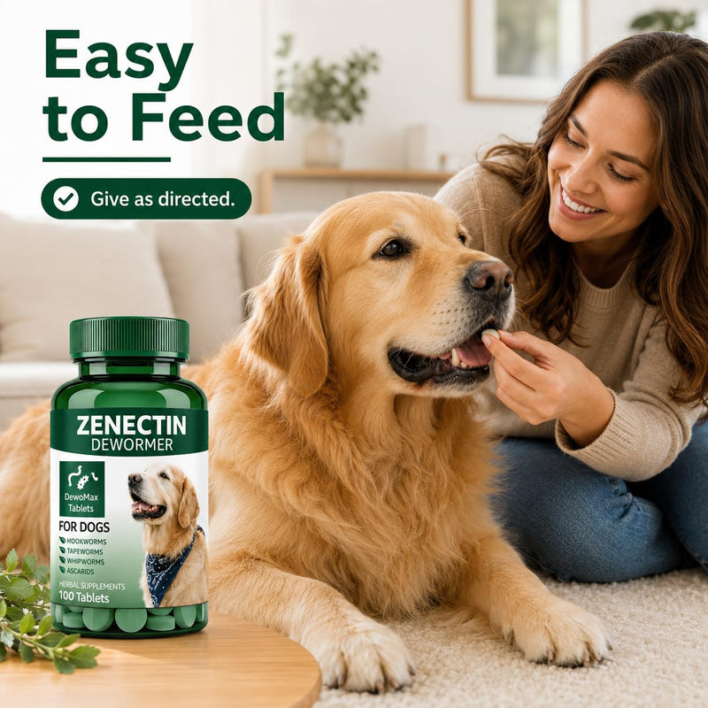 Zenectin Dewormer for Dogs, Digestive Cleanser, Broad Spectrum for All Wormer, Hookworms, Lung Worms, Pin Worms, Round Worms