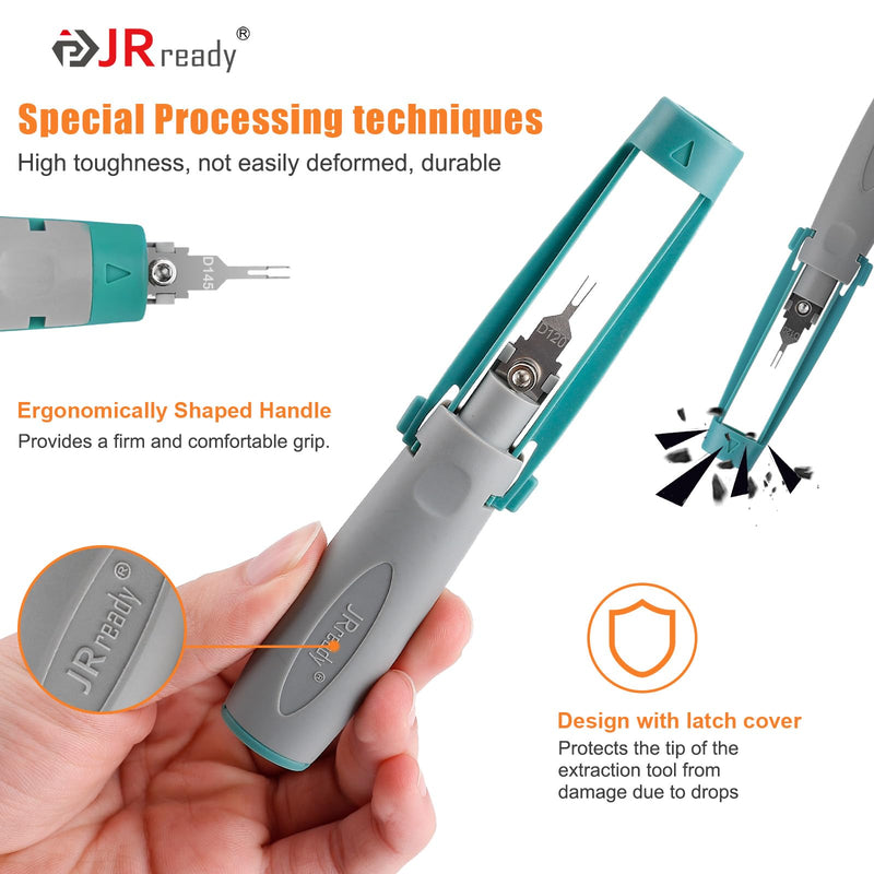 JRready ST6489 Micro-Fit 3.0 Dual Row 2 4 6 8 Circuits Connector kit, w/Crimp Terminals 20-24 AWG, Molex Extraction Tool, Compatible with Molex Micro-Fit 3.0 Connector, 3.0mm Pitch, 446 Pcs Micro-Fit 3.0 Connector Kit