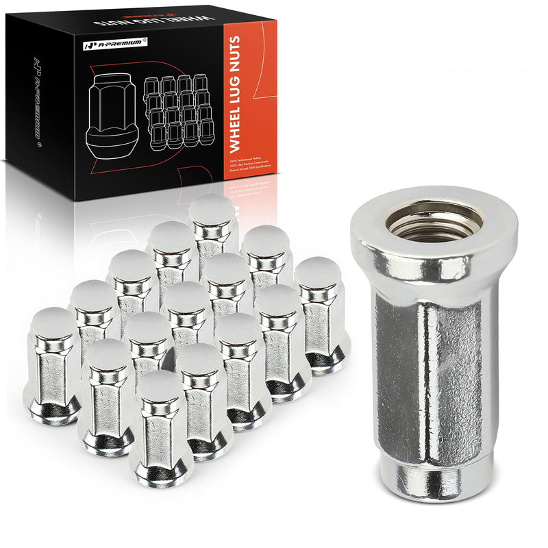 A-Premium Front & Rear M10-1.25 Wheel Lug Nuts, Set of 16 | Compatible with All ATV UTV Models - Arctic Cat ATV & Kawasaki& Suzuki & Yamaha & Honda & Polaris