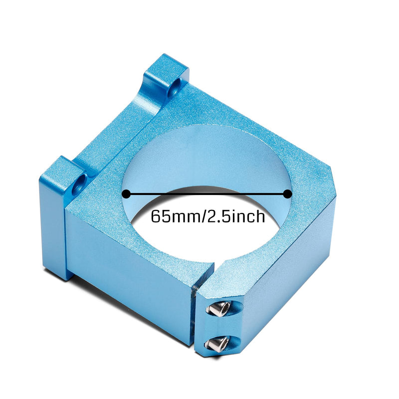 65mm Diameter Aluminum CNC Spindle Holder Spindle Mount for PROVerXL 4030 CNC Machine Aluminum Z Axis Assembly Kits, Blue, 4030V2-ZC69