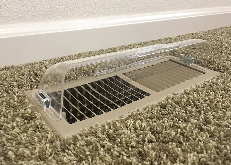 Hartford Ventilation Air Vent Deflector - Heavy Duty Unbreakable Plastic with Magnet Secure Design - Easy Adjust Between 8”-14” - Vent Deflector for Air Conditioning/Heat/AC/Under Furniture (1)