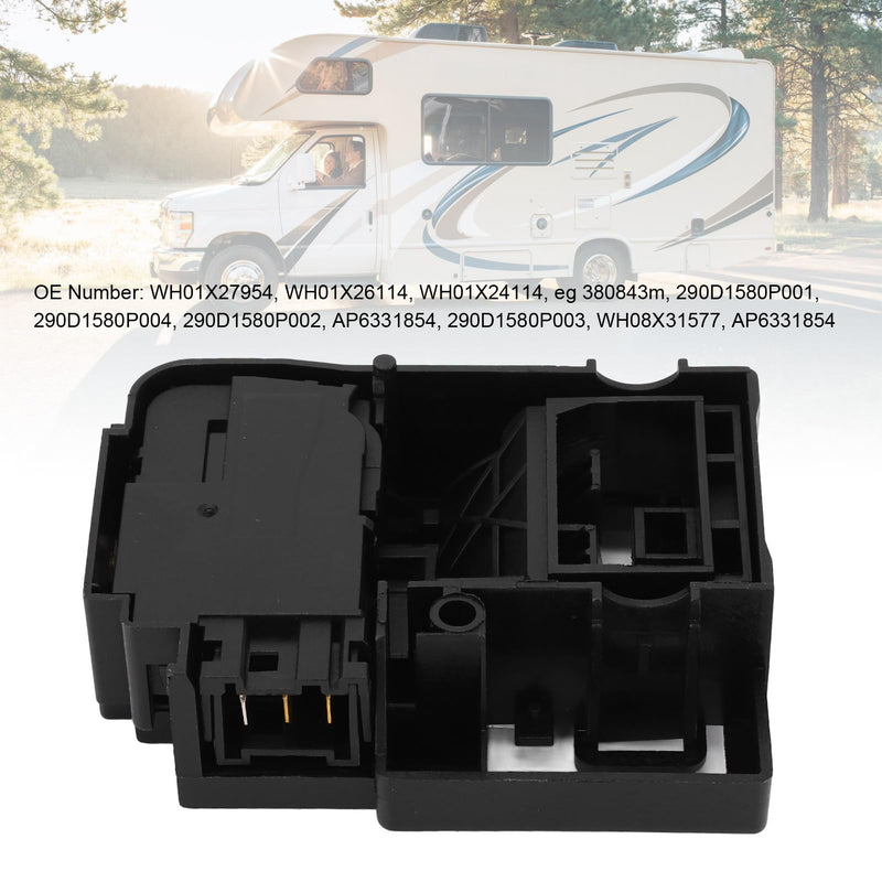 WH01X27954 Washer Lid Lock Switch Replacement for GE Hotpoint Top Load Washing Machine, Compatible with 290D1580P004 290D1580P001 WH01X26114 WH01X24114, Quick Release Door Lock Assembly