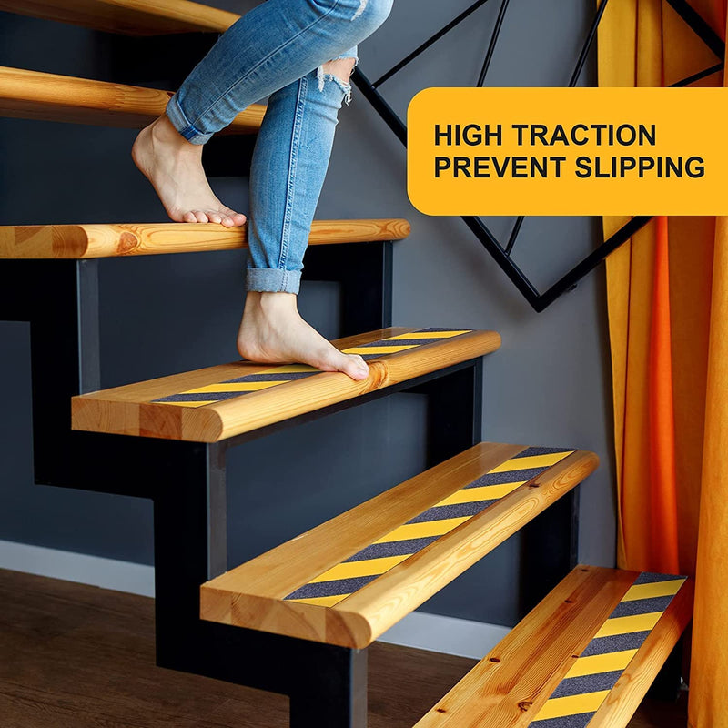 Qingluan Anti Slip Tape, 2 inch x 33 feet, Safety Non Slip Tape for Steps Outdoor Waterproof, Heavy Duty Grip Tape for Concrete Floors, Yellow