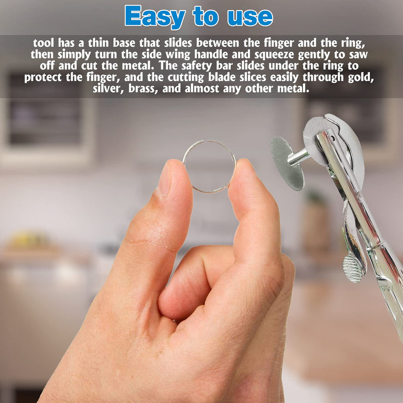 MDMaxx Metal Ring Cutter Tool with Stainless-Steel Cutting Blade, Emergency Band Remover for Jewelers, Emergency Responders, EMTs, Paramedics, Police, and Fire Rescue