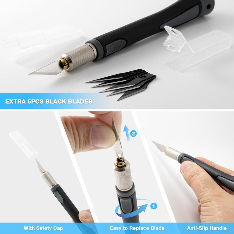 Gomake Wallpaper Smoothing Tool Wallpaper Brush Tools Kit with Felt Squeegee Craft Precision Knife for Paper Peel and Stick Wallpaper Car Wrap Vinyl Window Tint Film Wallpaper Adhesive (Kit 02) Kit 02