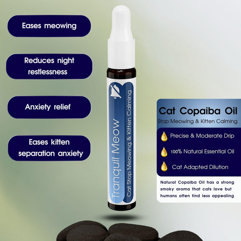 Natural Cat Stop Meowing Collar (Copaiba Scent)