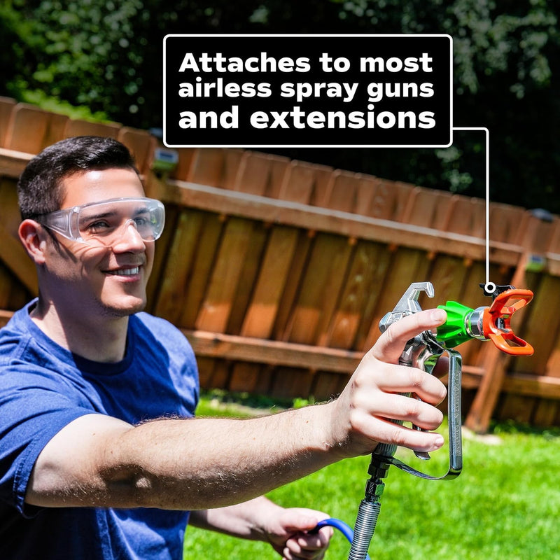 Airless Spray Gun Accessory, 7/8" Thread, Fits Most Standard Spray Guns Including: Graco, Wagner, Titan, TriTech, and Other Variations.