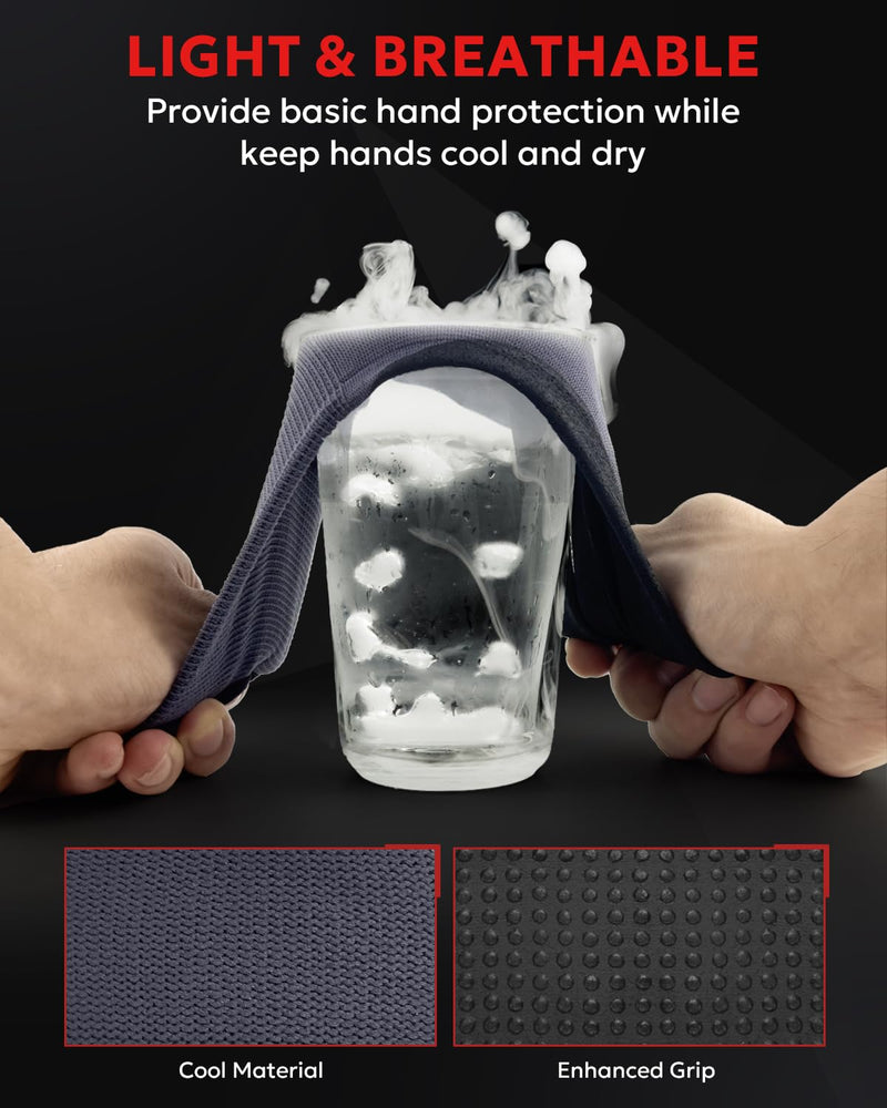 Work Gloves MicroFoam Nitrile Coated,12 Pairs Ultra-light Breathable Touchscreen Seamless Knit Nylon Glove Medium Extra Grip