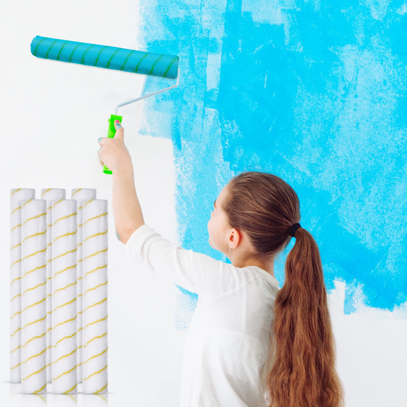 Vesici 6 Pcs 18 Inch Paint Roller Covers, 6 Pcs