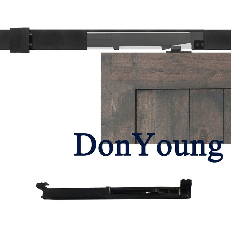 2PCS Barn Door Soft Close Mechanism Spring Buffer Damper Upgraded Hole-Free Version Sliding Barn Door Hardware for Door Weight 70-160 Pounds Adjustable Door Stoppers, Actuator Spacers Included Normal Barn Door Soft Close Mechanism