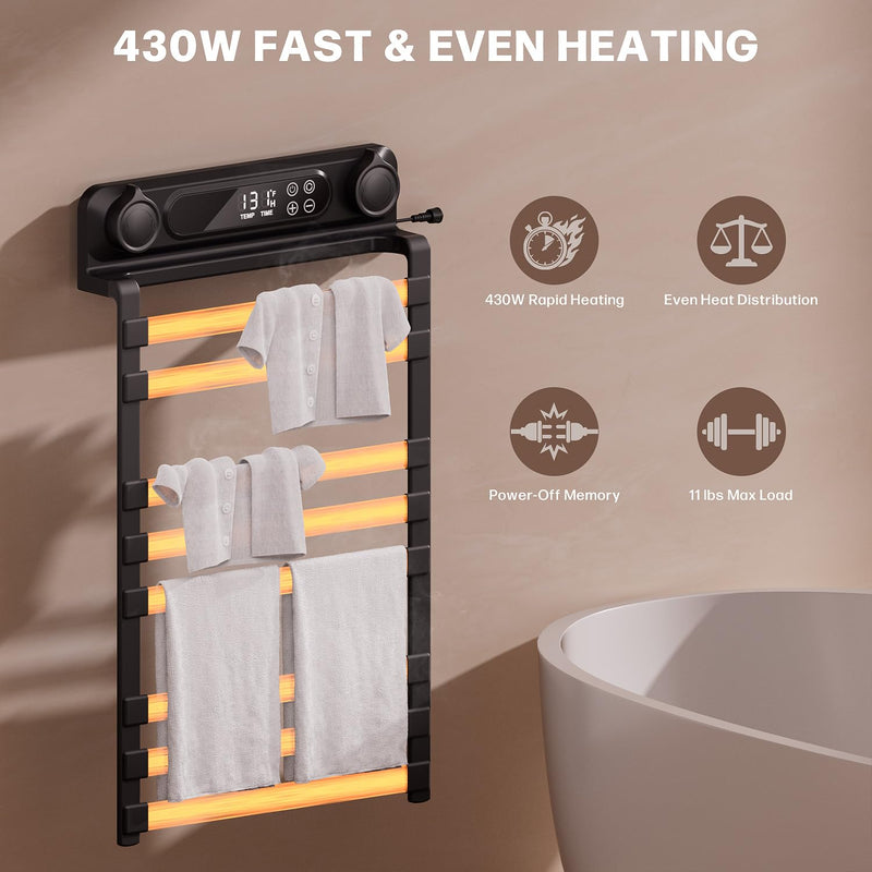IGRL Electric Towel Warmer Wall Mounted