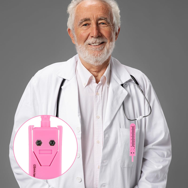 Jeffdad EKG Calipers ECG Calipers Measuring Tool Nursing or Doctor Caliper Divider for Measuring Drafting Electrocardiographs wif Ruler(Pink) Pink