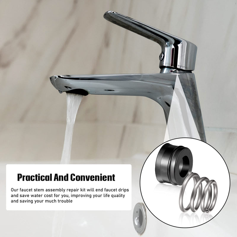 RP4993 Replacement Seats and Springs RP4993 Faucet Repair Seat Spring Kit Faucet Stem Assembly Repair Kit Compatible with Faucet Repair Kit (8 Pieces)