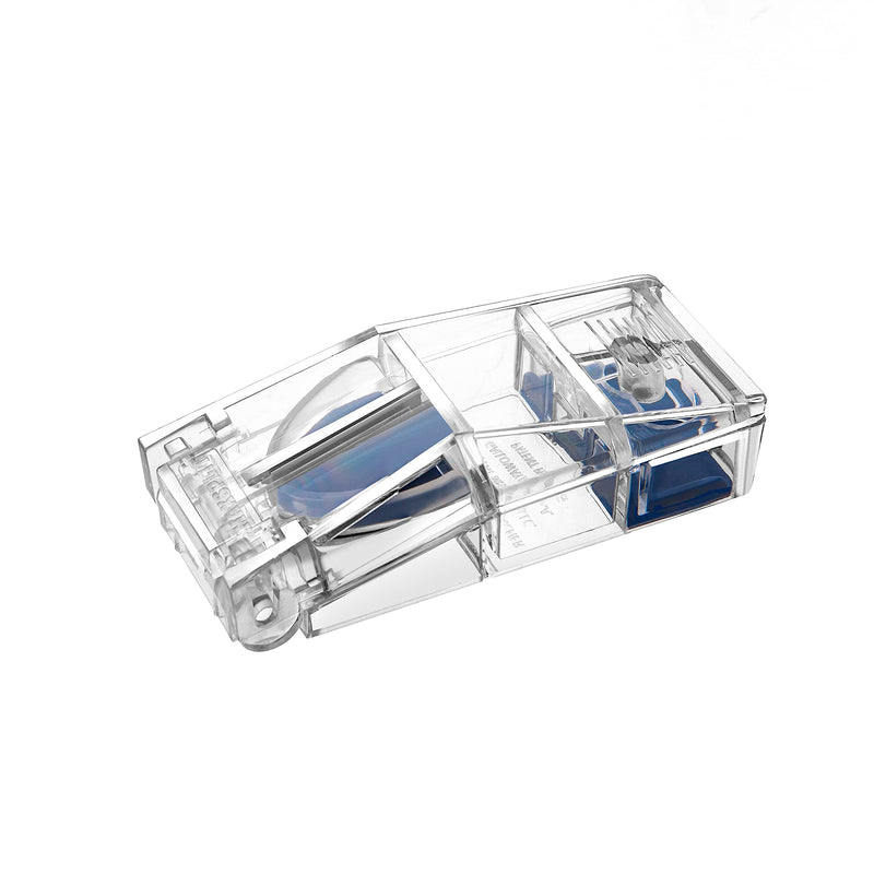 Pill Crusher and Pill Splitter Combo Package - MAXGRIND Lite Pill Grinder – Medication Crusher and Fine Powder Grinder - MAXSPLIT Pill Splitter - Pill Cutter for Small and Large Pills (Blue)
