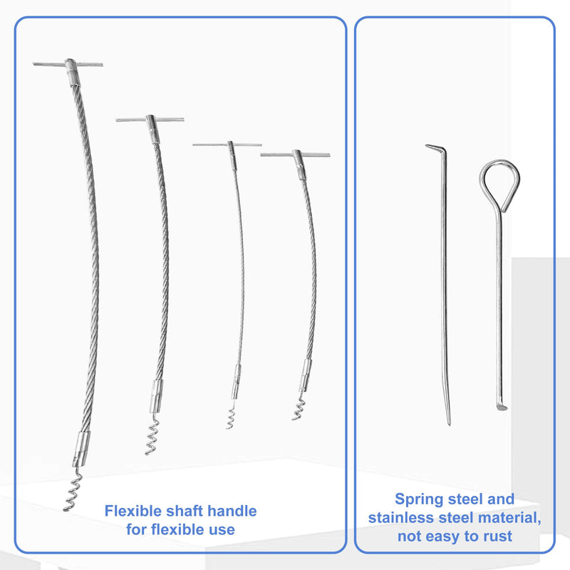 AIWFL 6pcs Packing Extractor Set Stainless Steel Packing Tool Set Flexible Packing Hook Sets