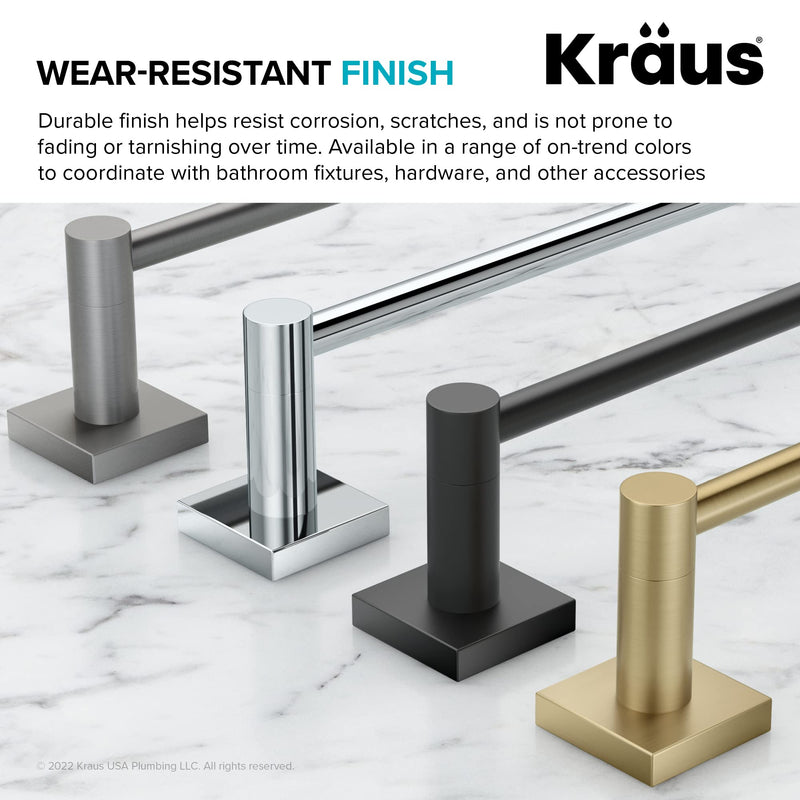 KRAUS Ventus Bathroom Toilet Paper Holder, Brushed Gold Finish, KEA-17729BG