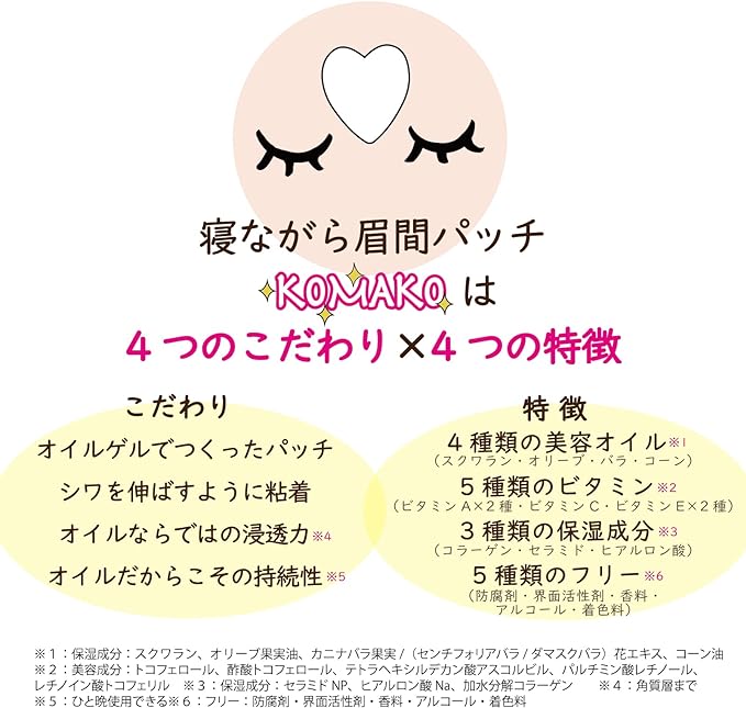 KOMAKO Sleeping, Eyebrow Patch KOMAKO Pack of 12 - NewNest Australia