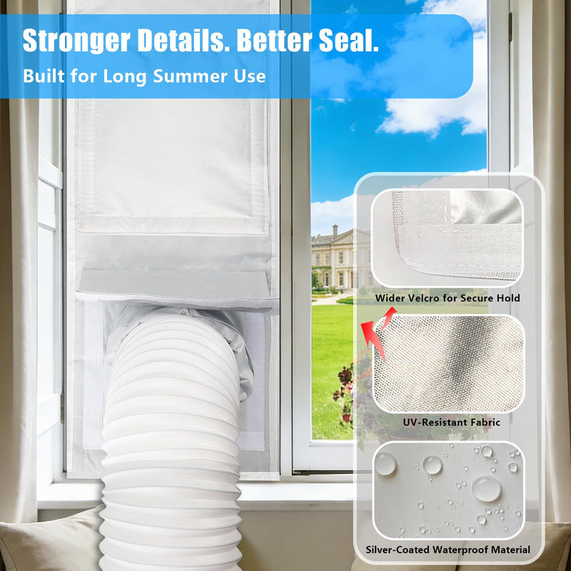 Window Seal Kit for Portable Air Conditioner Sliding Windows (11x64inch) 11x64" (28x162cm)