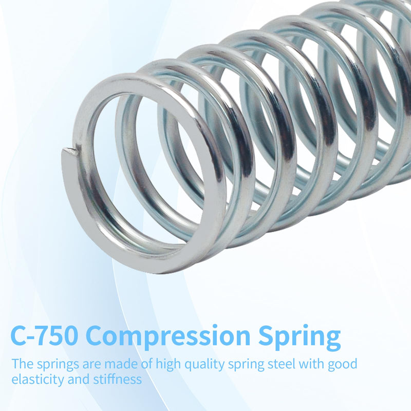 C-750 Compression Spring,OD 3/4" X Length 2" (3 Pack)