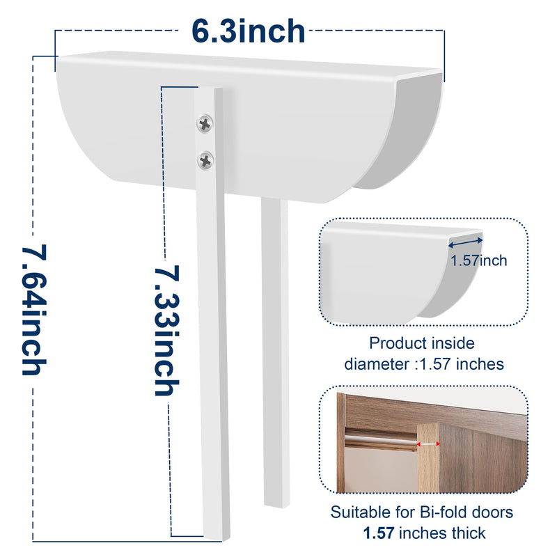 Bifold Door Lock- Metal Double Door Child Safety Locks Keep Toddler, Cats&Dogs Out of Pantry, Closets, Cabinets 1PC