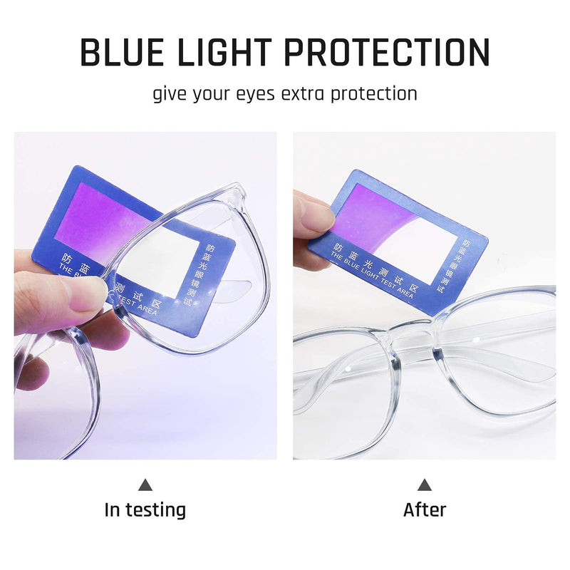 TOREGE Eye Protection Glasses,Fashionable Safety Glasses With Clear No Fog Lenses,Great Safety Goggles For Men&Women(Transparent White&Clear Lens) Transparent White&clear Lens