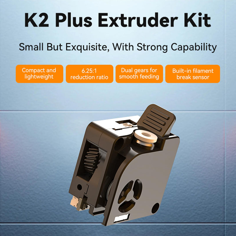 Creality K2 Series Extruder Kit, 3D Printer Dual Gear Filament Feeding Extruder Kit with Built-in Filament Break Sensor for K2, K2 Pro, K2 Plus