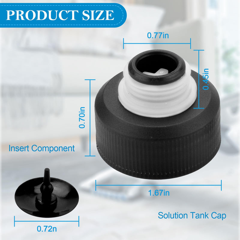 440012803 Solution Tank Cap for Hoover PowerDash Pet, SmartWash&FloorMate Jet Cleaner Machine, Replacement Hoover Carpet Cleaner Cap Compatible with FH50700 FH50702 FH50703I FH50710 Parts(2 pack) 2 PACK