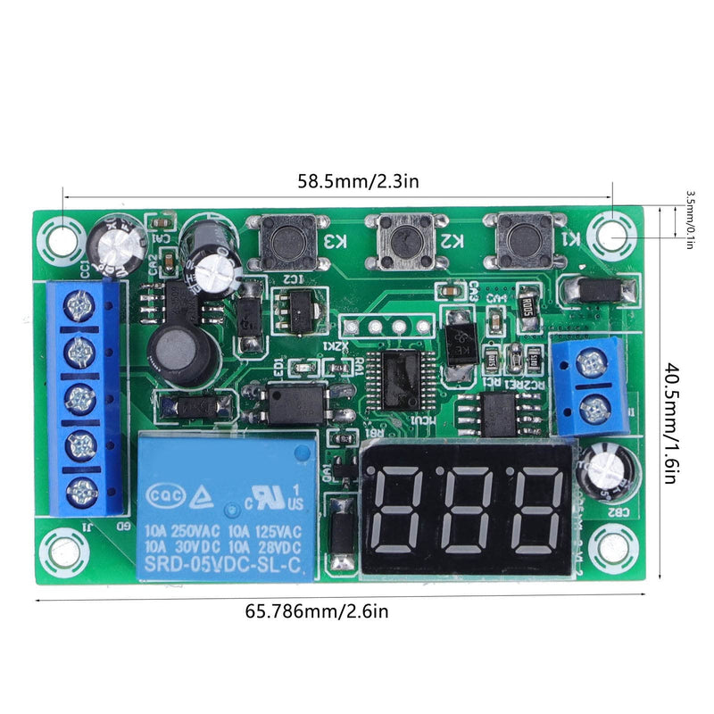 12V DC Current Detection Module Digital Display Current Sensor Module Relay Module Voltage Tester Sensor