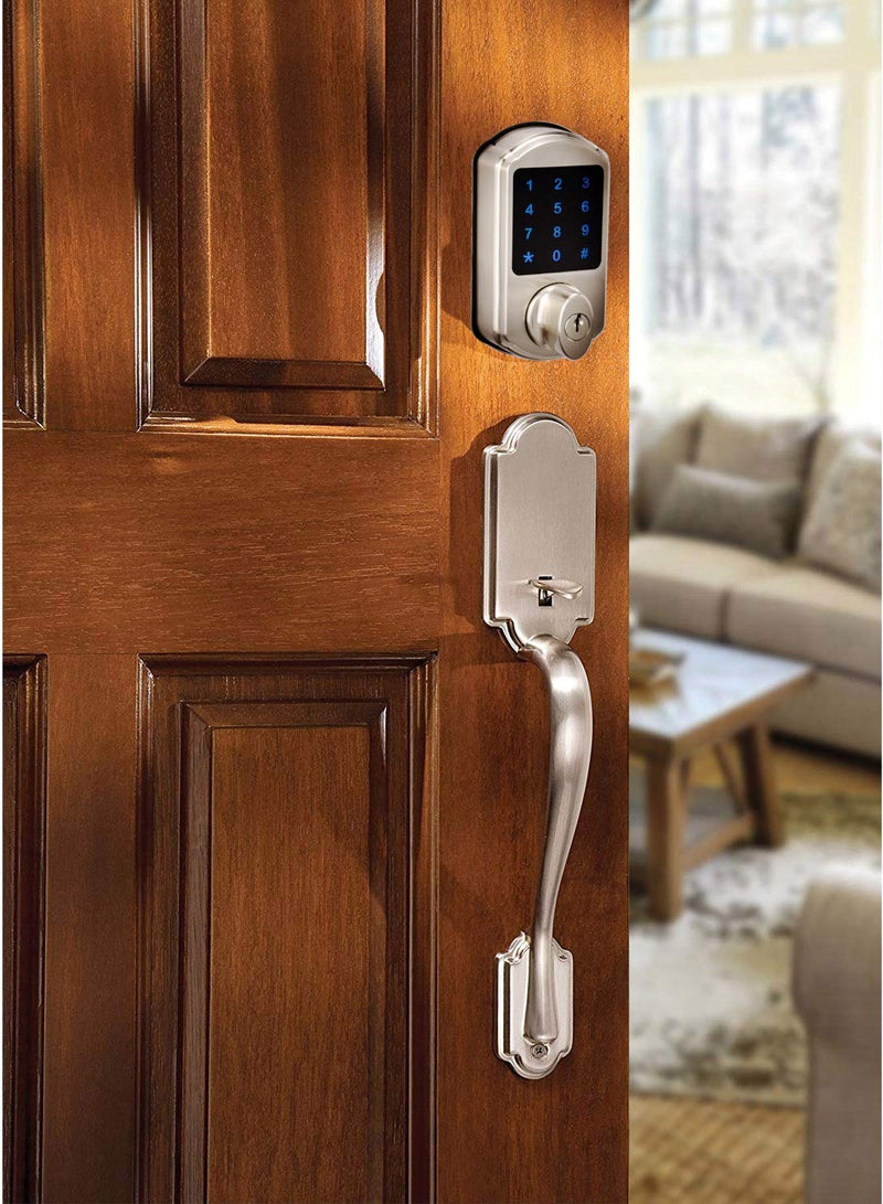 SCYAN D2 Touchscreen Keypad Deadbolt with Key Fob Access (Satin Nickel)
