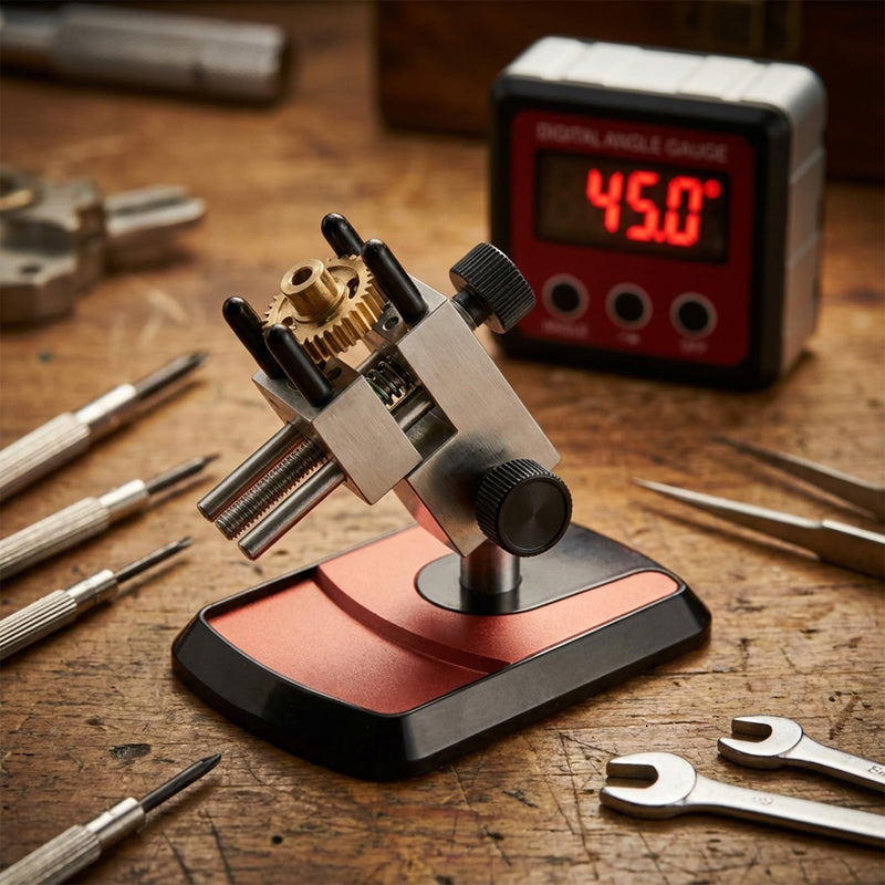 Mini Vise Table Top Clamp, Adjustable Steel Small Vice 360° Rotatable 0.01-1.67' Clamping Range Compatible with Hobby Models, RC Models, Dolls, Jewelry, Watches DIY Repair
