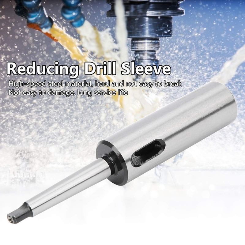 Taper Drill Sleeve Morse Reducing Adapter for Lathe Milling Hardware Tool MT1 to MT2