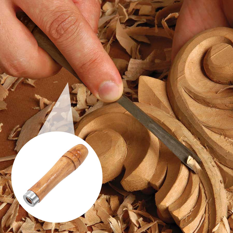 10pcs Wooden File Handles with Metal Collar, Medium Wooden Handle for 6"-8" File & Large Wood Handle for 10"-12" File, Ergonomic Wood Handle for File Screwdriver Hand Drill