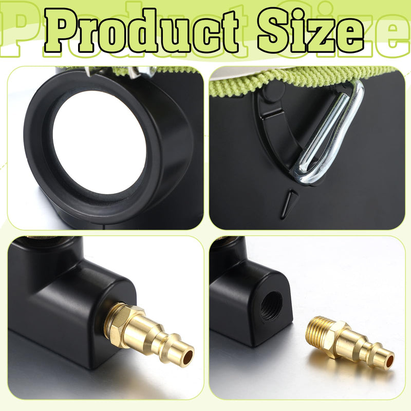 Pneumatic Air Spark Plug Cleaner Sand Blaster Plug Cleaner Tool Cleaning with Blasting Abrasive Material and Fabric Cleaner Bag for Remove Carbon Buildup Motorcycles, Lawn Mowers, Vehicles