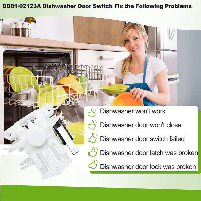 DW80F600UTS DW80J3020US Door Latch,DD81-02132A DD81-01629A Dishwasher Door Latch Compatible samsung Dishwasher Door Latch DW80k7050UG DW80k5050US DW80R5060US DW80R5061UG DW80F600UTW DW80F600UTB