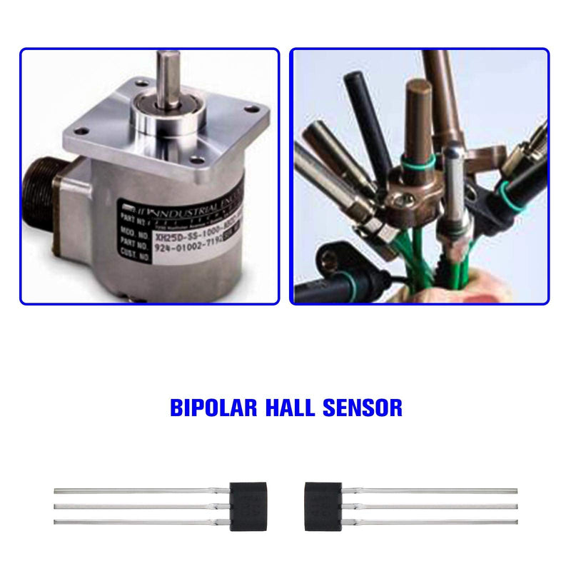 12Pcs 41F TO-92S Bipolar Hall Effect Sensor Magnetic Detector SS41F 0H41 SH41 S41 3 Pins Sensor For Electric Vehicle Motor Industrial Applications