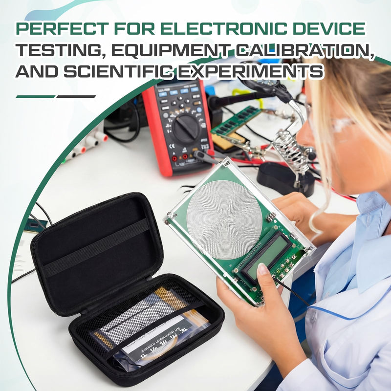 Relaxweex Adjustable Frequency Generator, Schumann Sine Wave Resonance Generator 0.1hz-100khz, Ultra Low Sound Frequency Machine with Type-C Cable, EVA Case and Acrylic Case(Green) Green
