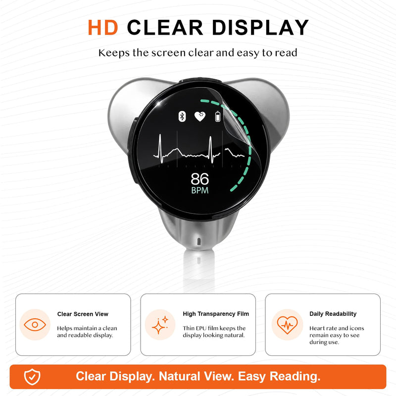 3 Pack Screen Protector Compatible with Eko CORE 500 Digital Stethoscope, EPU Flexible Film for Curved Display, 4-Layer Alignment Assist, HD Clear Touch Sensitive Anti-Scratch Screen Guard