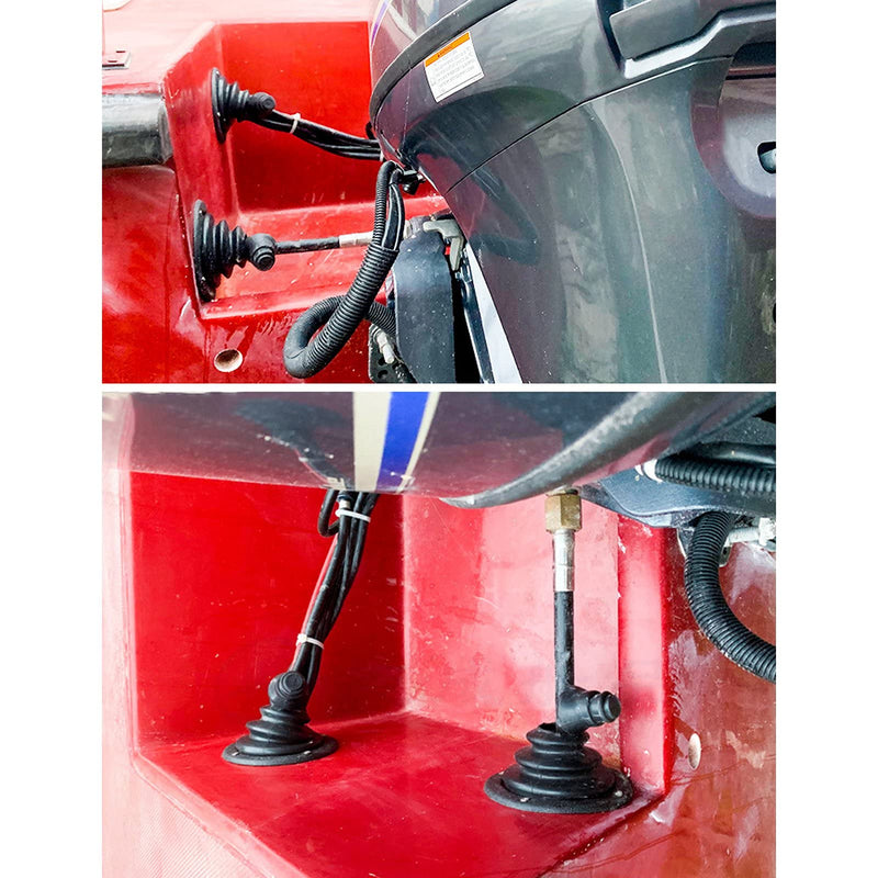 2Pcs Motor Well Boot, 2.76 inch Motor Well Rigging Cable Boot Marine Rigging Steering Shift Hole Cover Engine Protector Cover for Boat Yacht Ship Trunk 4in*2pcs