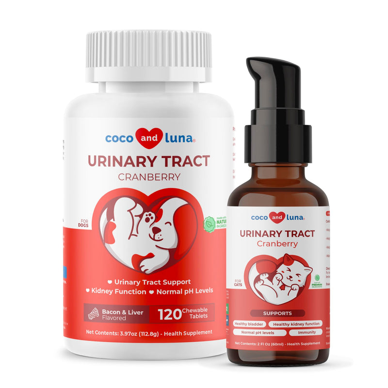 Cranberry Supplement for Dogs & Cranberry Liquid for Cats - Supports Urinary Tract & Bladder Wellness