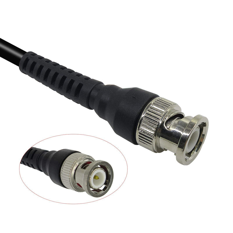 Coaxial Cable BNC Male to Dual 4mm Banana Plug Stackable Test Lead Probe for Oscilloscope,120CM